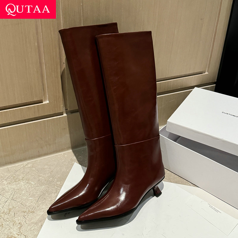Women'S Fashion Knee High Boots - QUTAA Fashion News Женские сапоги до