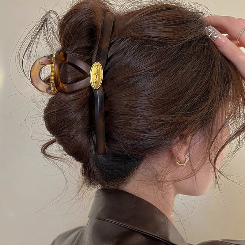 Women'S Fashion Korea - Ретро золотой цвет, акриловые заколки для