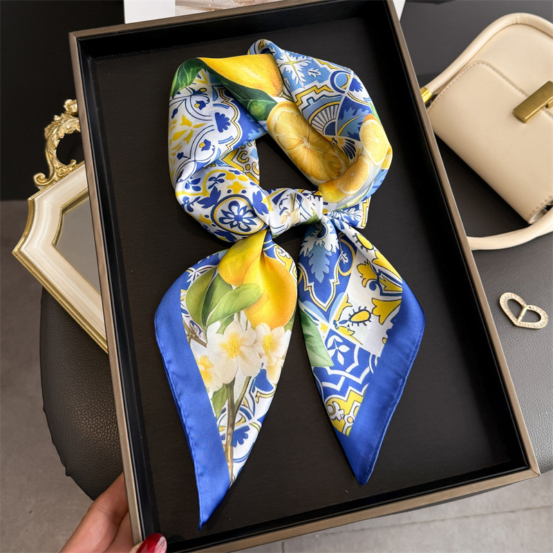 Women Fashion Necktie - 2026 Новый шелковый квадратный шарф с