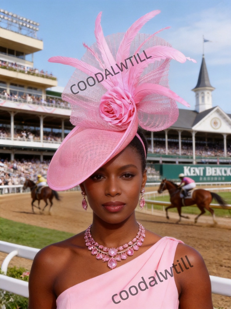 Красный сетчатый головной убор – обзор и цена Women'S Fashion Kentucky Derby