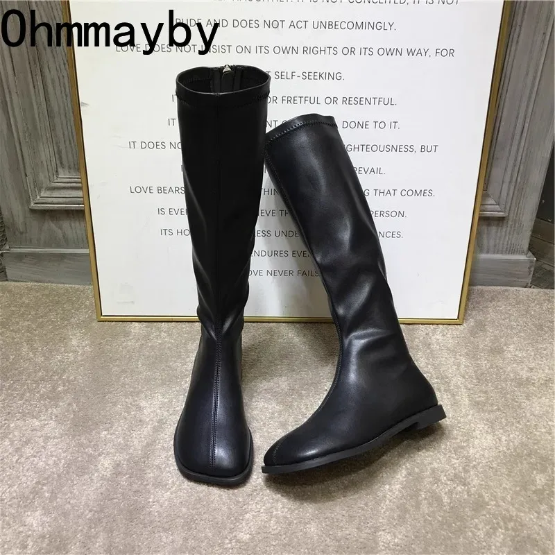 Женские высокие сапоги стрейч  – обзор и цена Women'S Fashion Knee High Boots