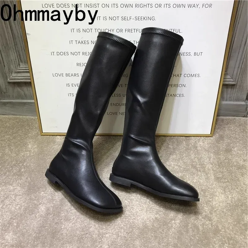 Женские высокие сапоги стрейч  – обзор и цена Women'S Fashion Knee High Boots