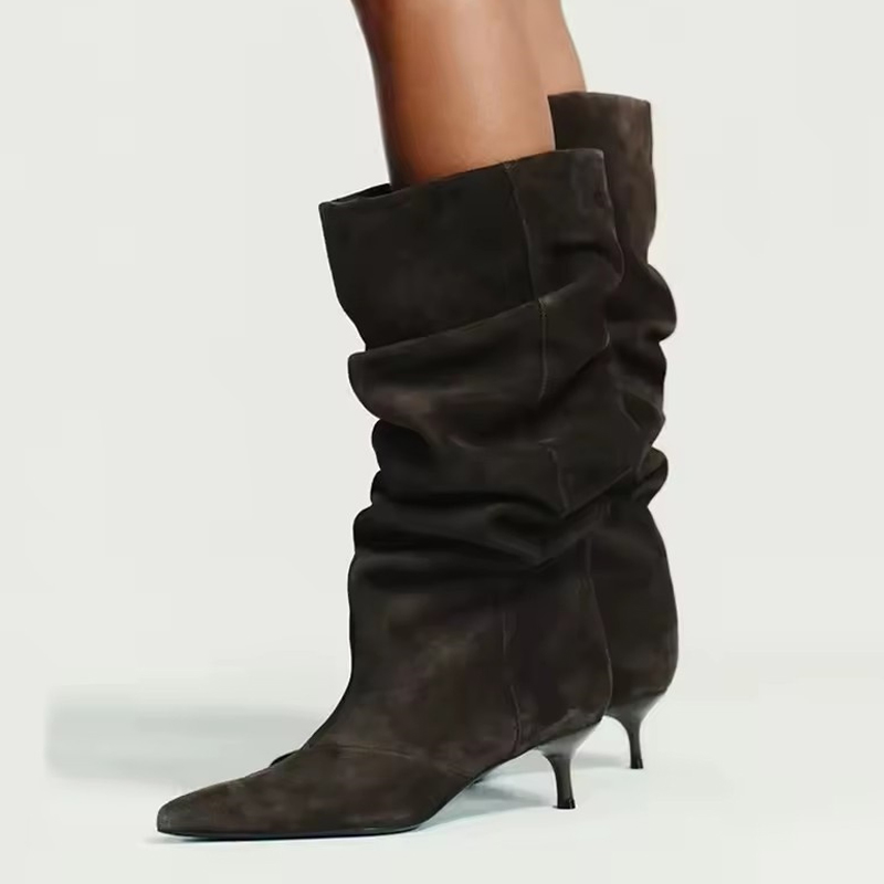 Liyke Runway Fashion Плиссиров – обзор и цена Women'S Fashion Knee High Boots