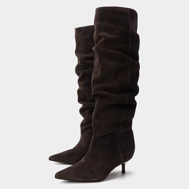 Liyke Runway Fashion Плиссиров – обзор и цена Women'S Fashion Knee High Boots